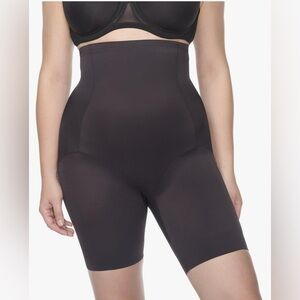 Naomi & Nicole Womens Back Magic Firm Control Hi-Waist Thigh Slimmer Medium